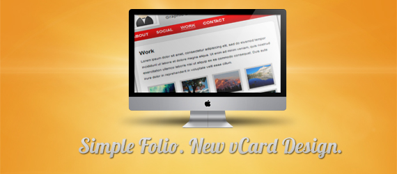 Simple Folio | Simple vCard Design